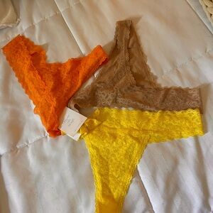 GAP Lace Panties Set - Orange, Brown, Yellow